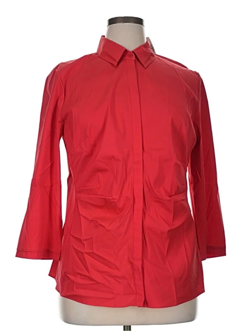 Lafayette 148 New York Size 3/4 Sleeve Button-Down Blouse in Size 6